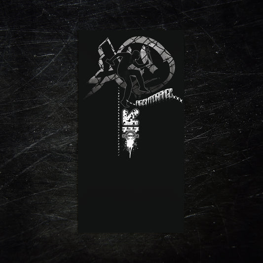 Agent Orange Line Ghost Midweight Gaiter — midweight neck gaiter, Australian streetwear