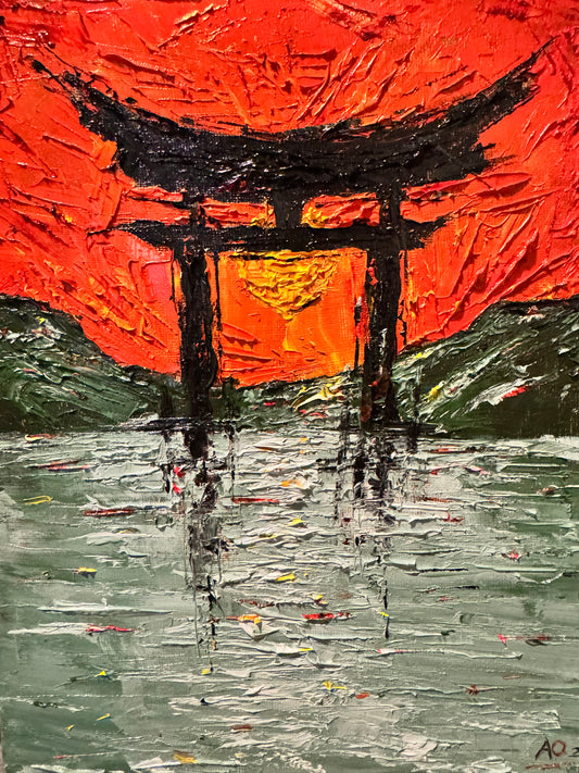 AGENT ORANGE // TORII GATE V1 OIL PAINTING