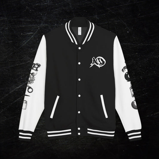 AGENT ORANGE // DROPOUT LETTERMAN JACKET