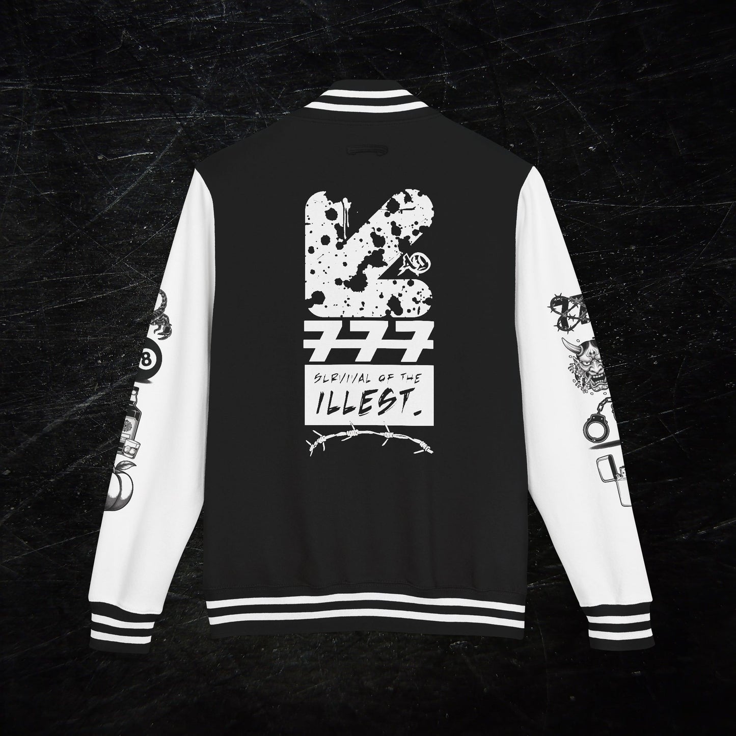 AGENT ORANGE // DROPOUT LETTERMAN JACKET