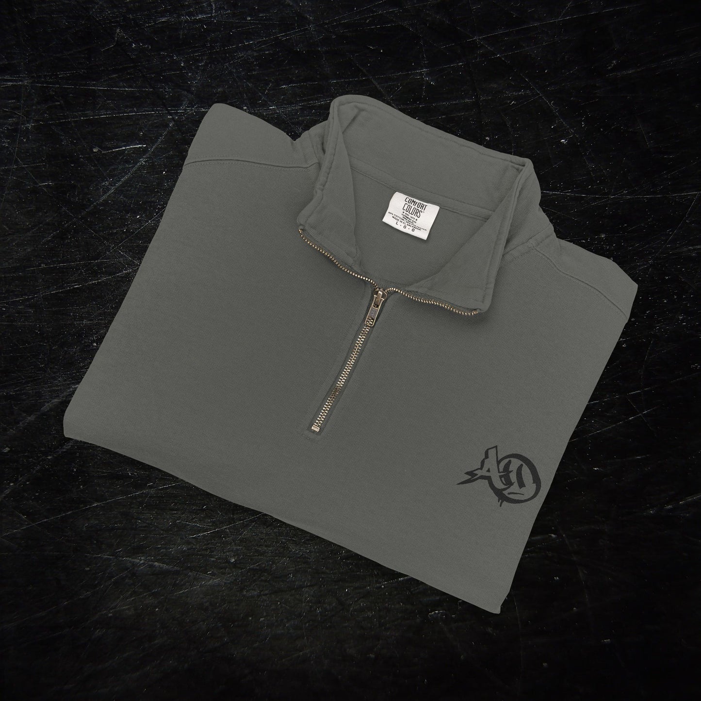 AGENT ORANGE // GLOBAL REACH QUARTER ZIP SWEATSHIRT