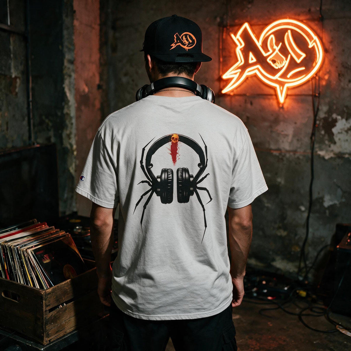 Agent Orange Black Widow T-Shirt — bold graphic tee, Australian streetwear