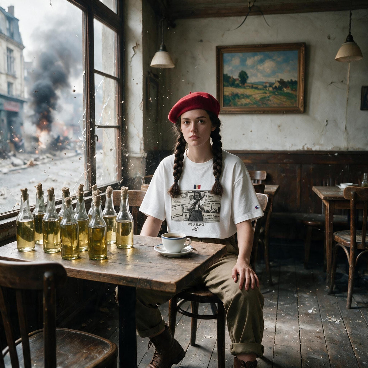 Agent Orange Resistance Cropped T-Shirt — cropped graphic tee, Australian streetwear