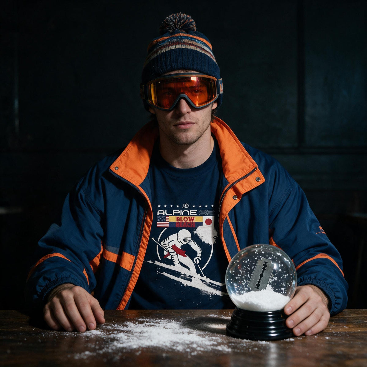 Agent Orange Fresh Powder T-Shirt — bold graphic tee, Australian streetwear