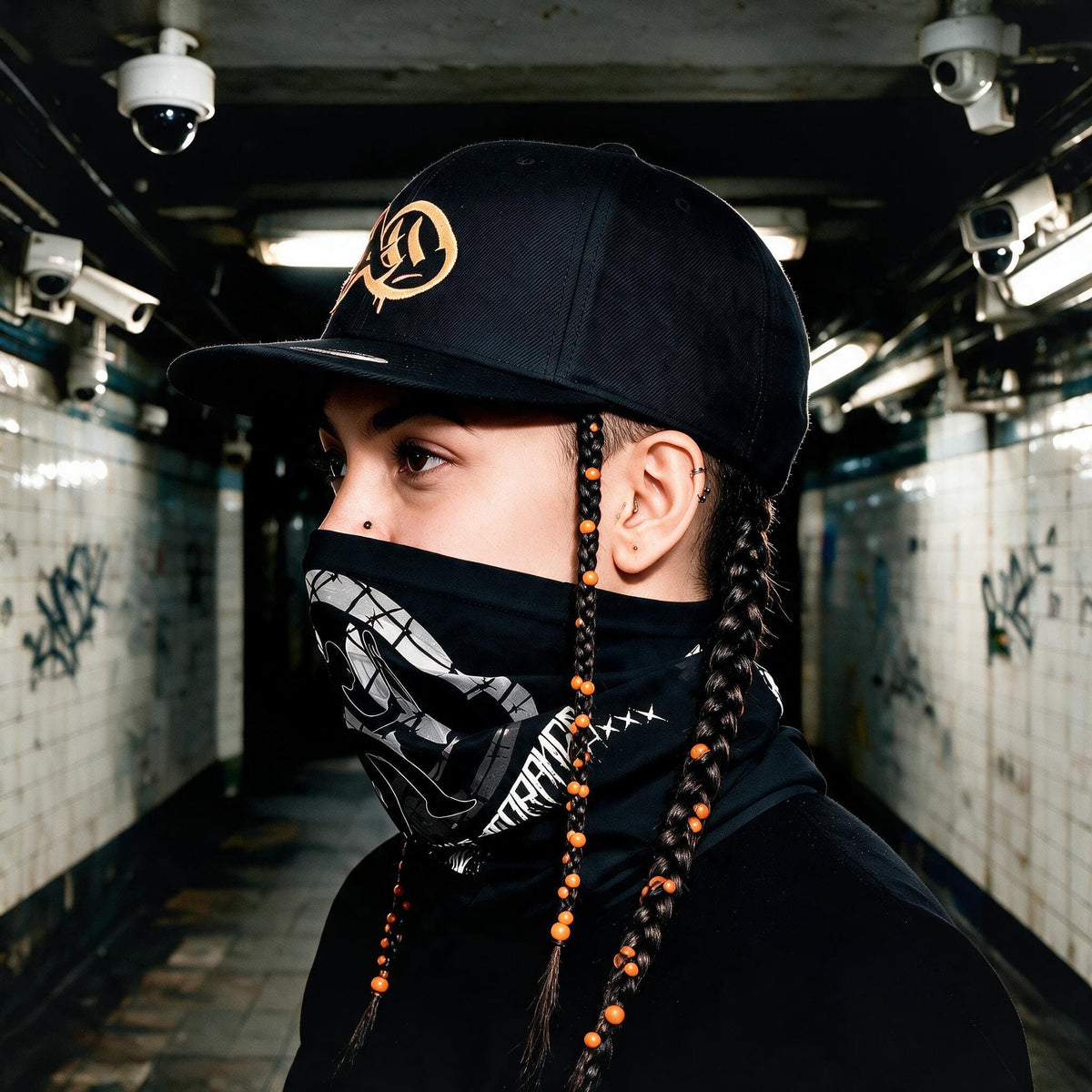 Agent Orange Night Ops Cap — blacked-out streetwear cap, Australian streetwear